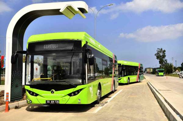 Elektrikli otobüsten 2 ayda 47 bin 456 litre yakıt ve 883 bin 558 lira tasarruf