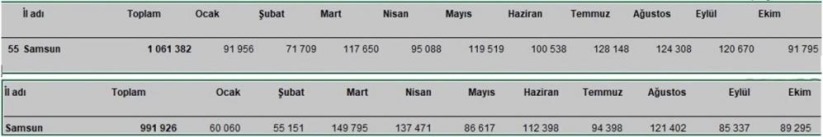 Samsun'dan 10 ayda 1 milyar 61 milyon dolar ihracat