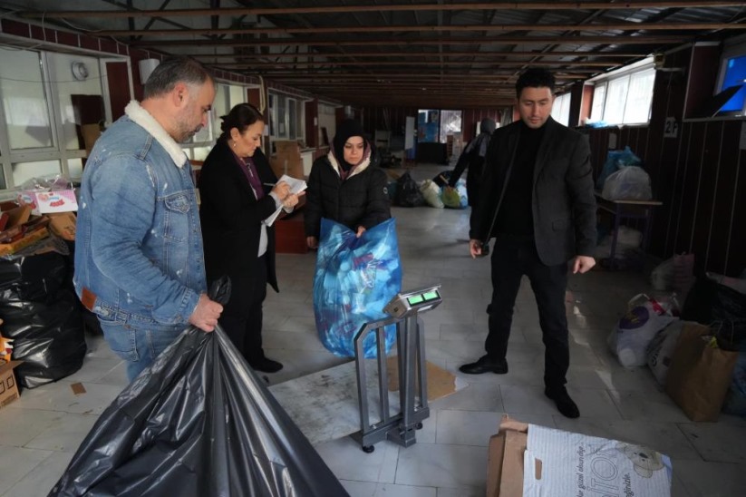 Samsun'da geri dönüşümde örnek okul: 4 haftada 1 ton atık topladılar