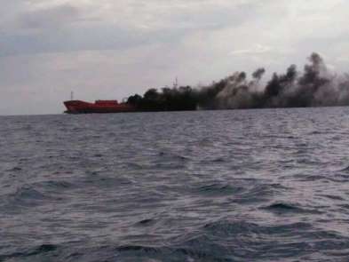 Kıbrıs'ta doğal tankerinde patlama 
