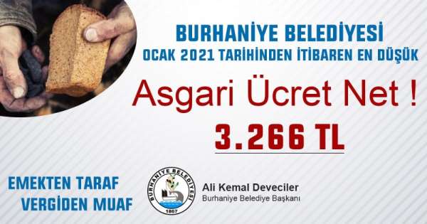 Burhaniye Belediyesi'nde en düşük maaş 3 bin 266 TL