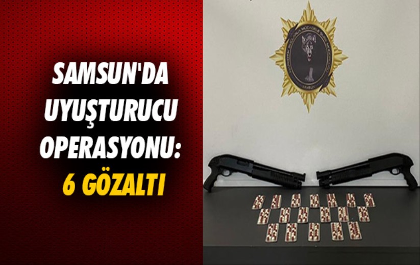 Samsun'da uyuşturucu operasyonu: 6 gözaltı