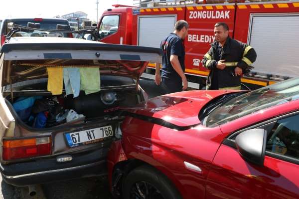 Zonguldak'ta zincirleme trafik kazası 