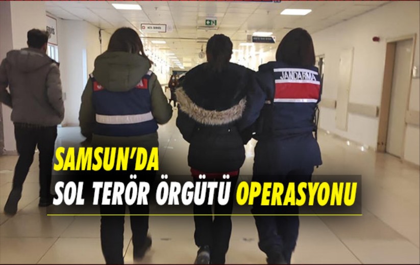Samsun'da sol terör örgütü operasyonu