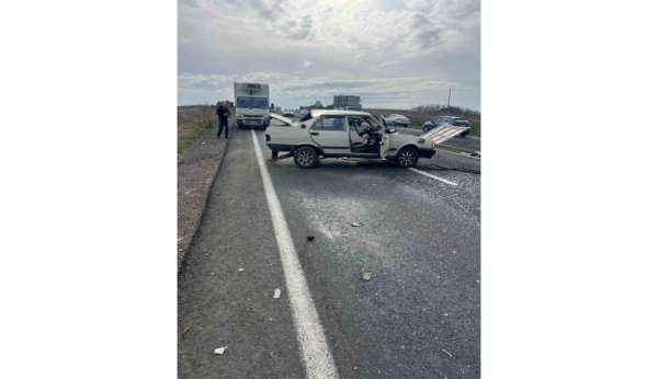 Muratlı-Tekirdağ karayolunda kaza: 2 yaralı