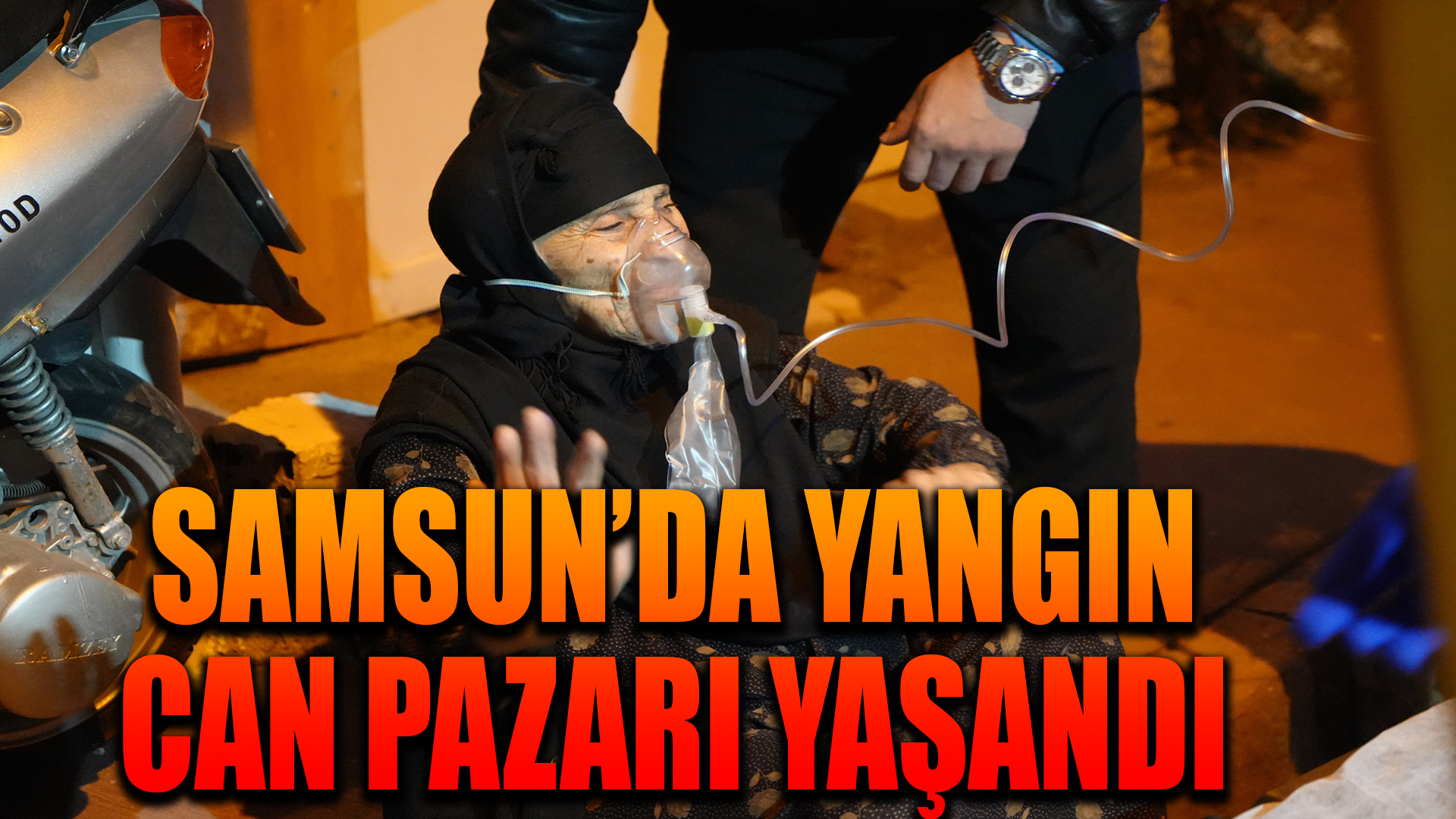 Samsun'da bina yangınında can pazarı: 8 kişi dumandan etkilendi