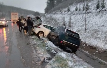 Samsun'da facia gibi zincirleme kaza!
