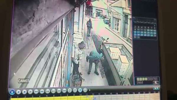 Kedinin tezgahtan balık alması kamerada