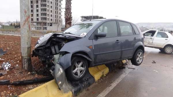 Kilis'te trafik kazaları güvenlik kameralarına yansındı 