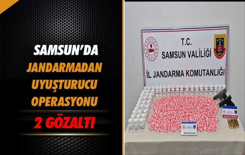 Samsun'da Jandarmadan uyuşturucu operasyonu: 2 gözaltı