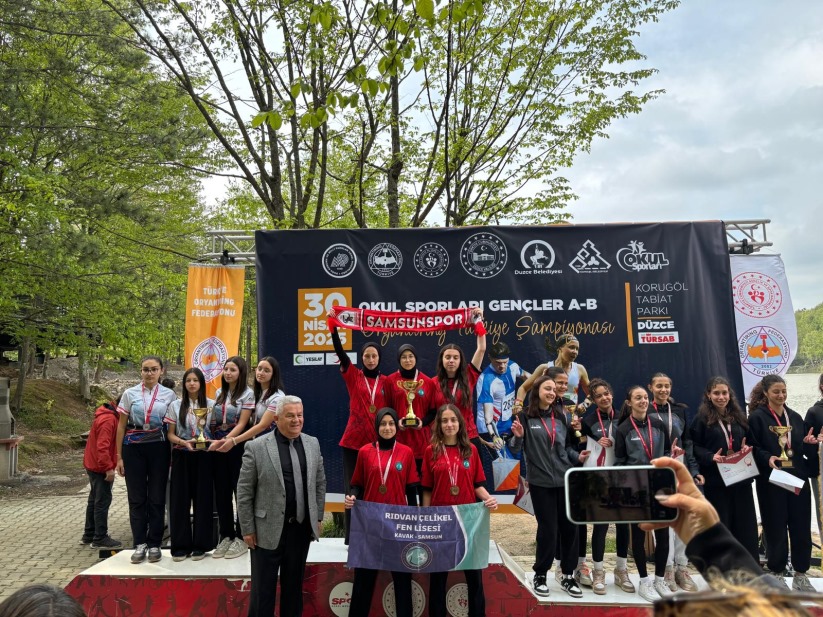 Rıdvan Çelikel Fen Lisesi'nden Türkiye Oryantiring Şampiyonası'nda büyük başarı