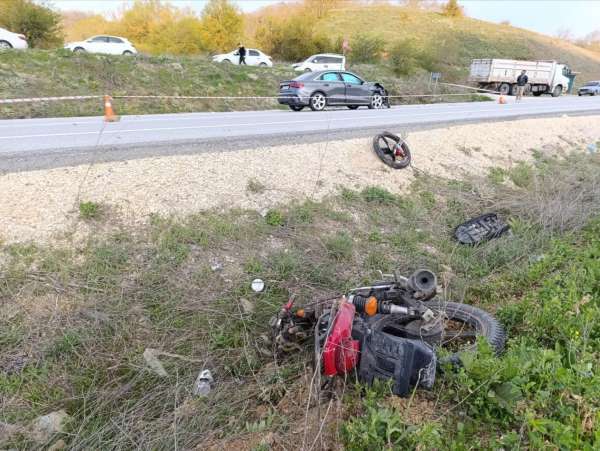 Bilecik'te yaşanan feci kazada motosiklet sürücüsü hayatını kaybetti