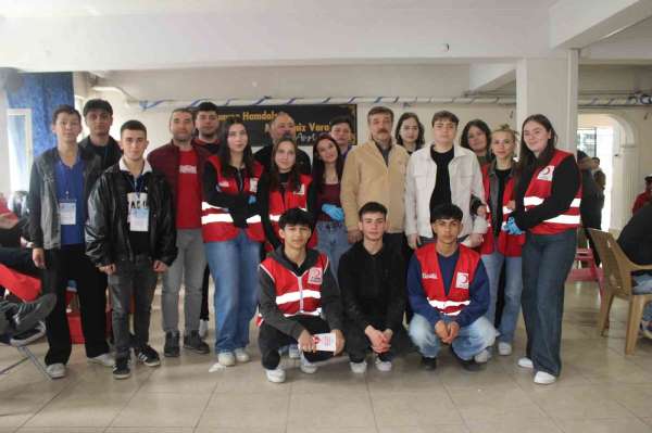 Ordu'da öğrencilerden kan bağışına destek: 245 ünite kan toplandı