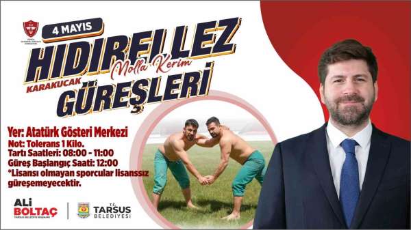 Tarsus'ta 'Karakucak Güreşleri' heyecanı başlıyor