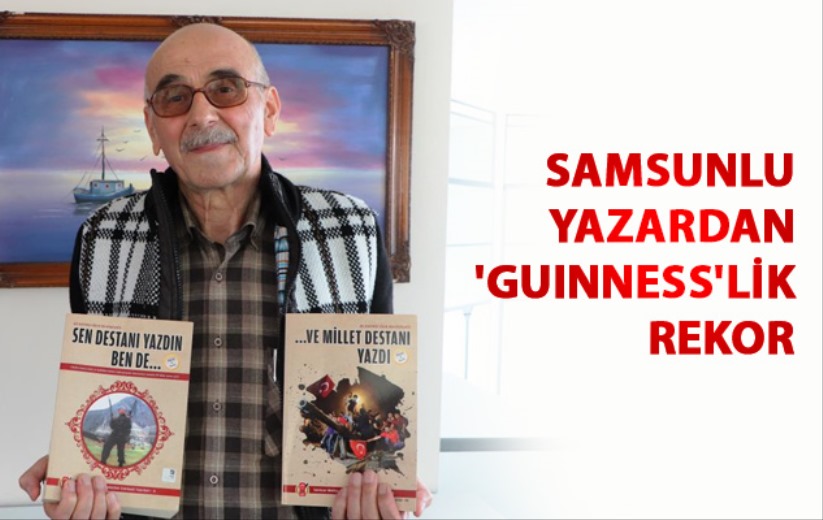 Samsunlu yazardan 'Guinness'lik rekor