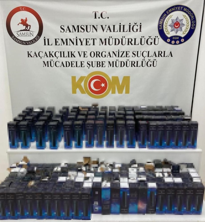 Samsun'da 210 adet gümrük kaçağı elektronik termos ele geçirildi