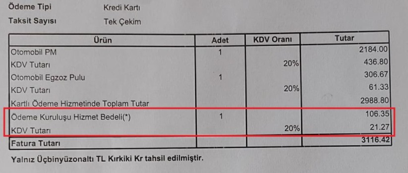 TÜVTÜRK'te kartlı ödemeye 'komisyon' tepkisi
