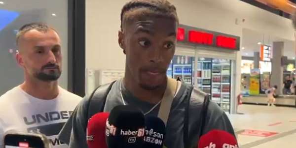 Trabzonspor'un yeni transferi Wagner Pina, Trabzon'a geldi