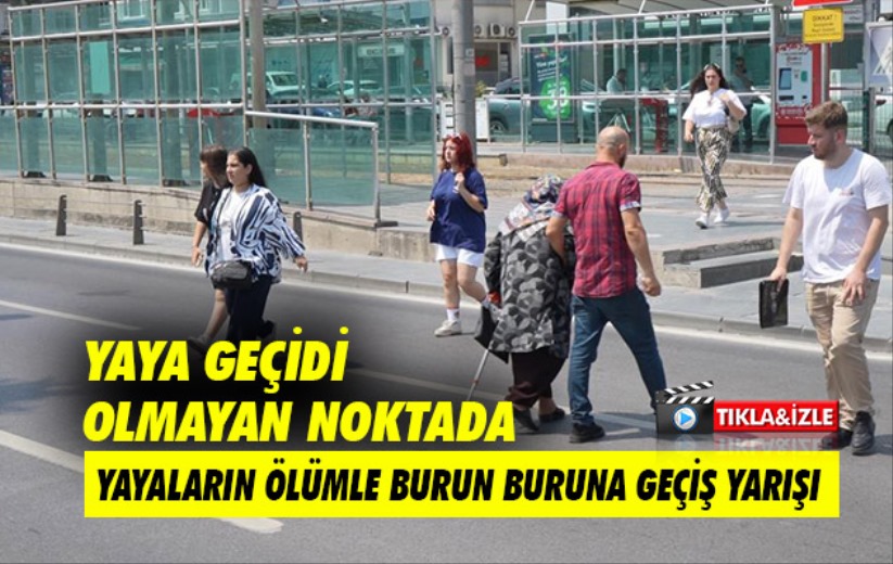 Samsun'da yayaların ölümle burun buruna geçiş yarışı