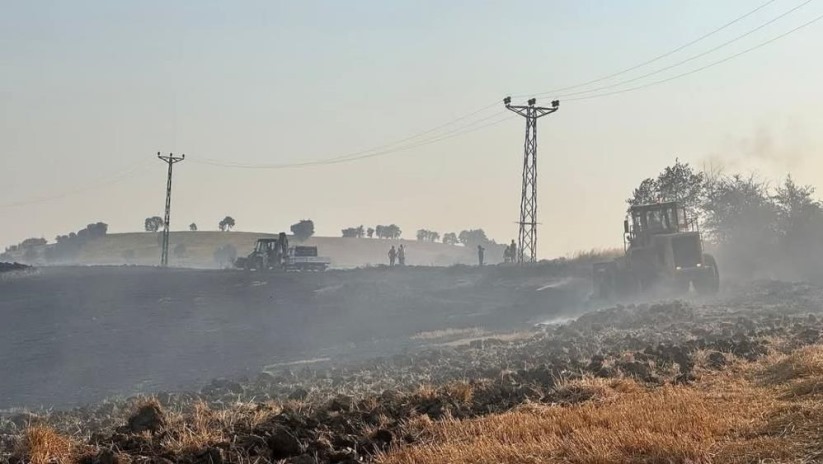 Samsun'da korkutan anız yangını