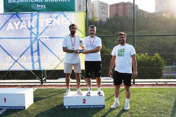 Gaziosmanpaşa'da Ayak Tenisi Turnuvası heyecana sahne oldu