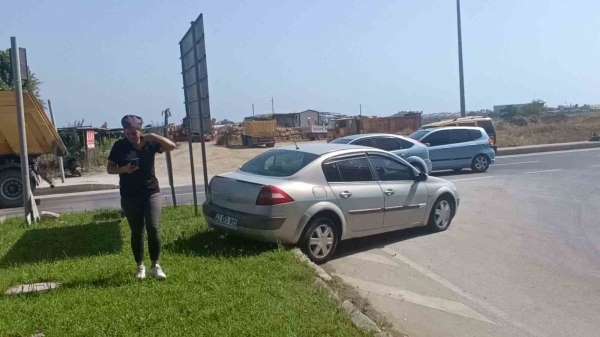 Kaza yapan sürücü hastaneye gitmeyi reddetti