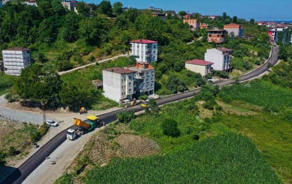 Ordu'da sıcak asfalt çalışmaları sürüyor