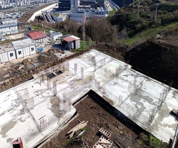658 milyon TL'lik morfoloji binasının yüzde 19'u tamamlandı
