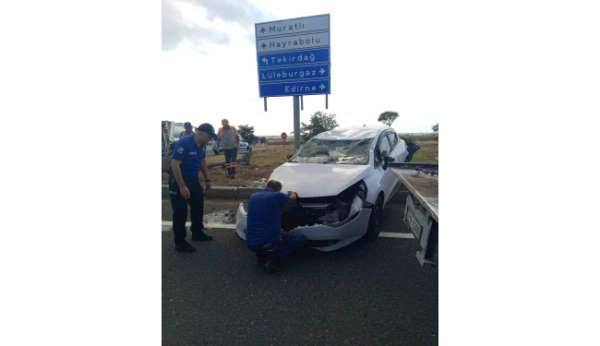 Tekirdağ'da trafik kazası: 2 yaralı