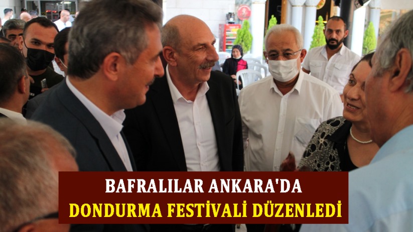 Bafralılar Ankara'da dondurma festivali düzenledi