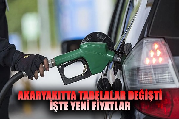 Akaryakıtta tabelalar değişti. İşte yeni fiyatlar