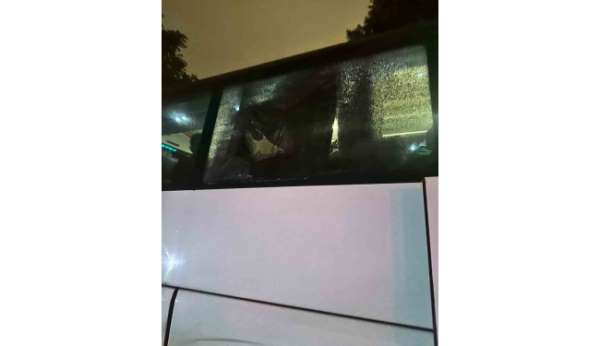 Kocaelispor taraftarlarına deplasmanda taşlı saldırı