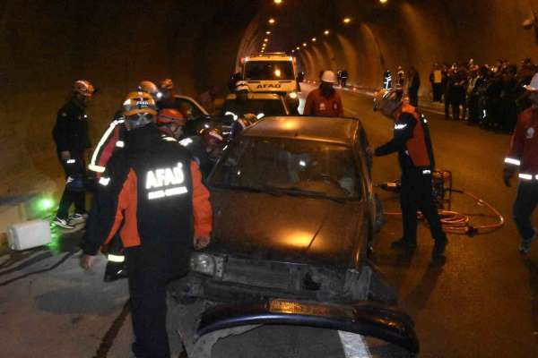 Bitlis'te tünelde kaza tatbikatı gerçeğini aratmadı
