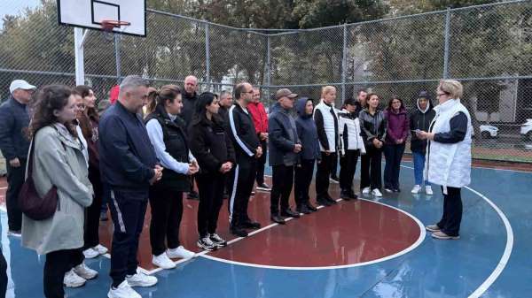 Kırklareli protokolü vatandaşlarla birlikte spor yaptı
