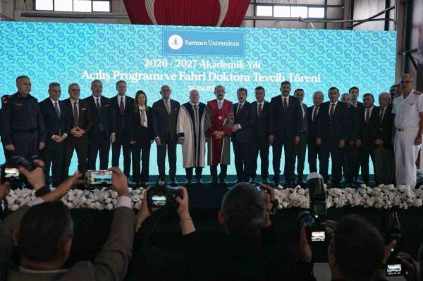 SAMÜ'de akademik yıl açılışı ve fahri doktora töreni