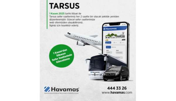 Havamaş'ta sefer saatleri güncellendi