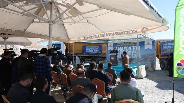 Kocasinan Belediyesi Agrega Üretim Tesisi'nde 1 milyon ton üretim yaptı