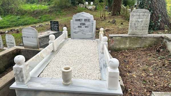 Ordu'nun ikinci valisinin kabrinde bakım çalışması yapıldı