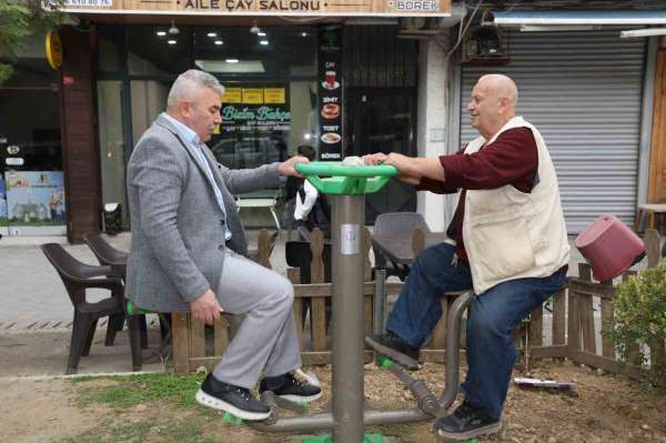 Şehzadeler'de mahallelinin spor aleti talebi karşılık buldu