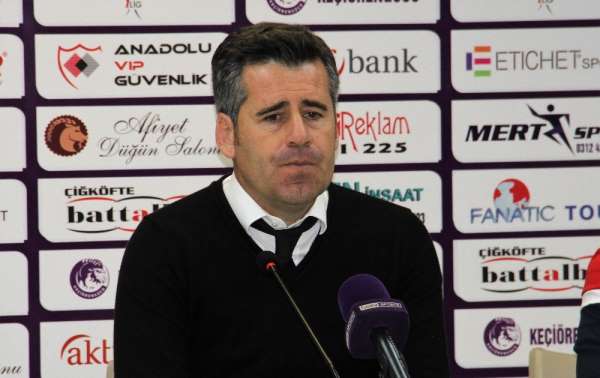 Hüseyin Eroğlu: 'Üretken olduğumuz deplasman maçını kaybettiğimiz için üzgünüz'