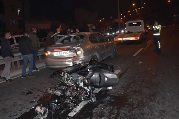 İzmir'de motosikletli sürücü kazada hayatını kaybetti 