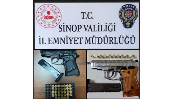 Sinop'ta magandalara suçüstü: 2 gözaltı