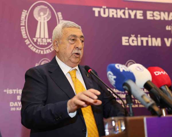 TESK Başkanı Palandöken: 'Az kazanandan az, çok kazanandan çok vergi alınmalı'