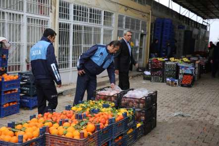 Mardin'de sebze hali ve marketlere fiyat denetimi 