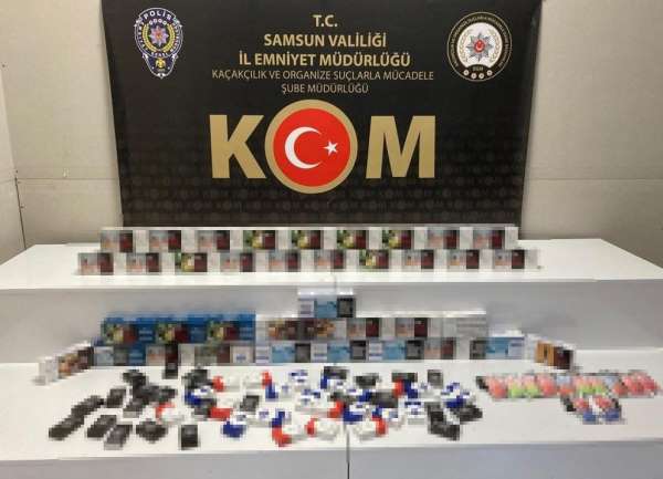 Samsun'da 10 bin 760 adet makaron ele geçirildi