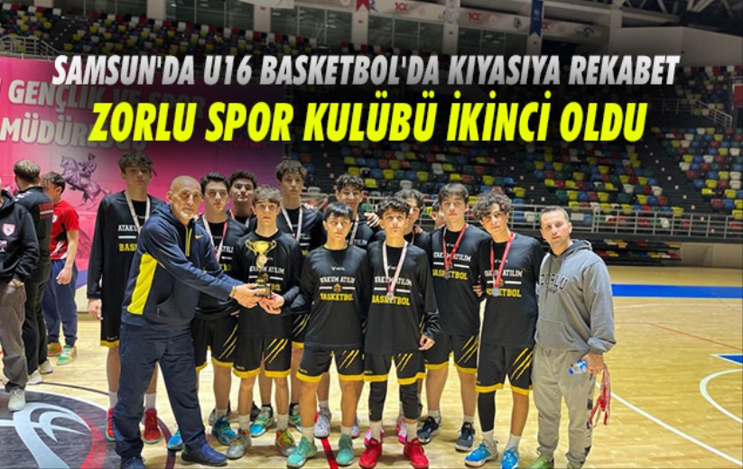 Samsun'da U16 Basketbol'da kıyasıya rekabet