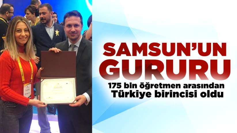 Samsun'un gururu! 175 bin öğretmen arasından Türkiye birincisi oldu