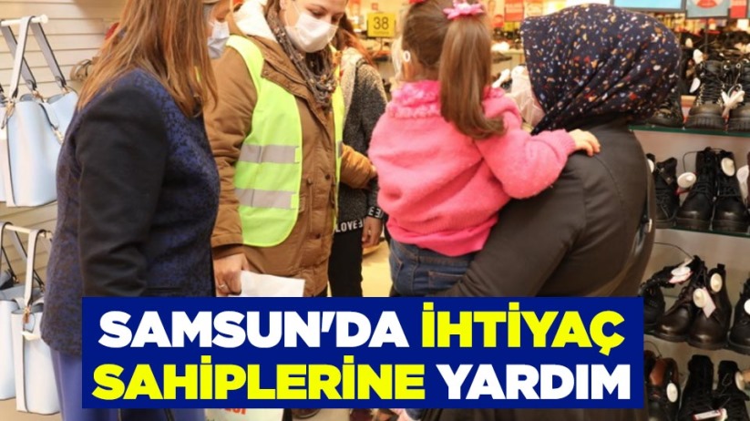 Samsun'da ihtiyaç sahiplerine yardım