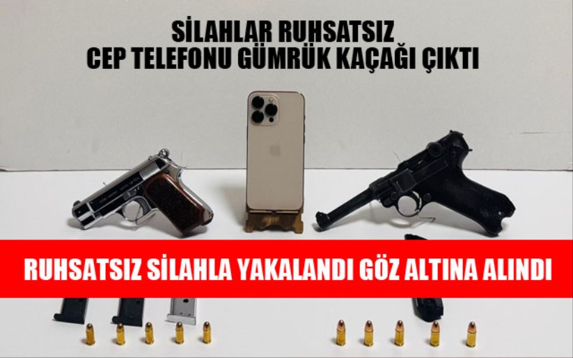 Samsun'da 2 adet ruhsatsız silahla yakalanan şahıs gözaltına alındı