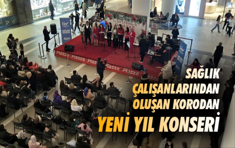 Samsun'da sağlık çalışanlarından oluşan korodan yeni yıl konseri